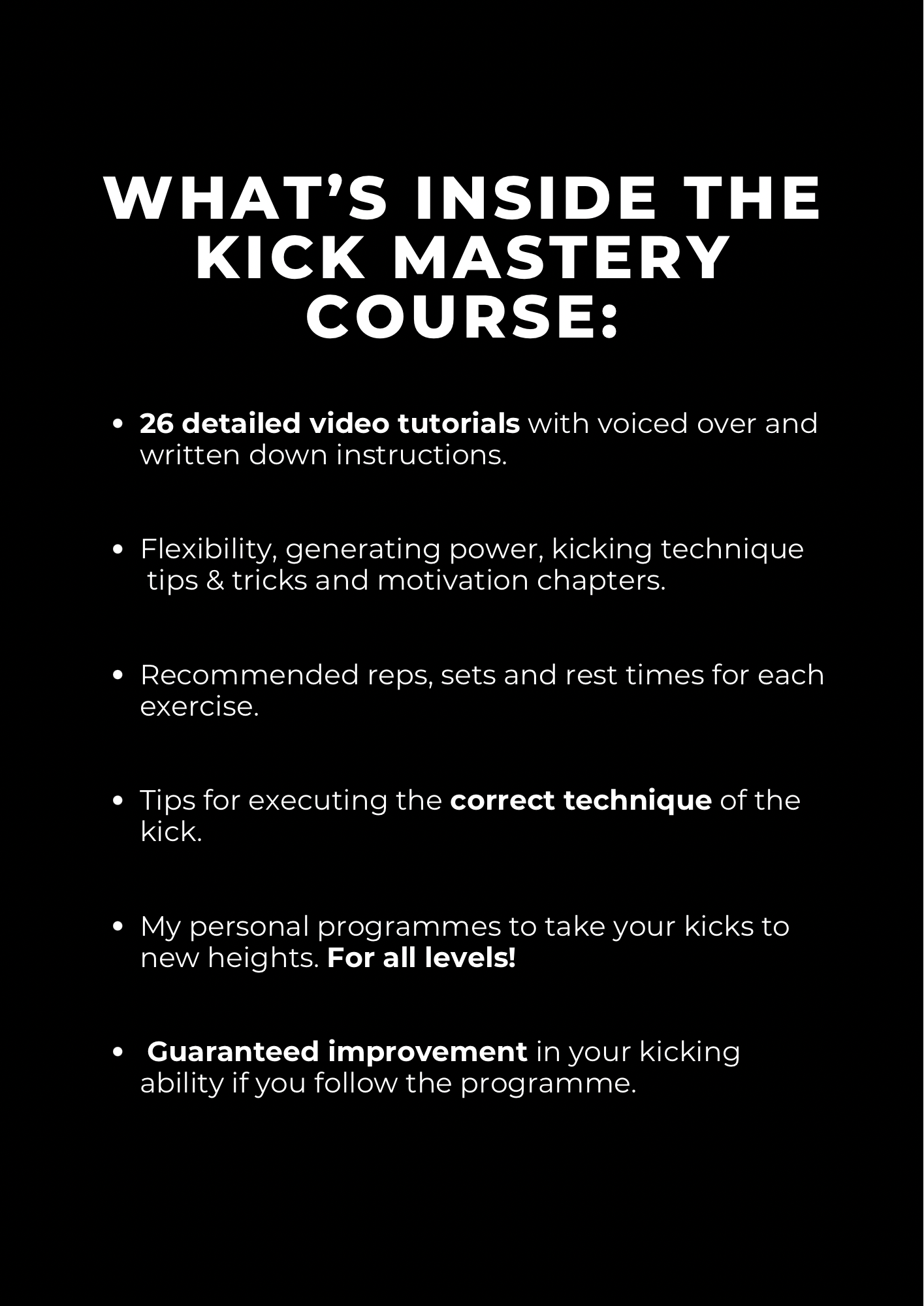 Kick Mastery Guide